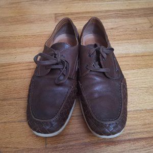 Auth Bottega Veneta men's leather shoes US 10.5